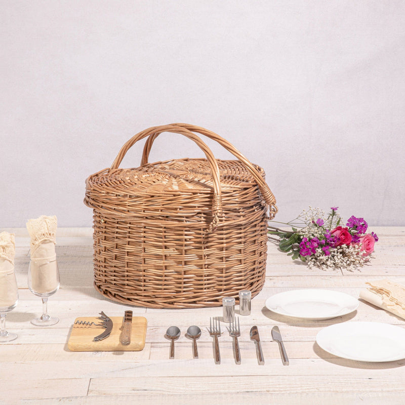 Load image into Gallery viewer, Heart Picnic Basket by Picnic Time Family of Brands