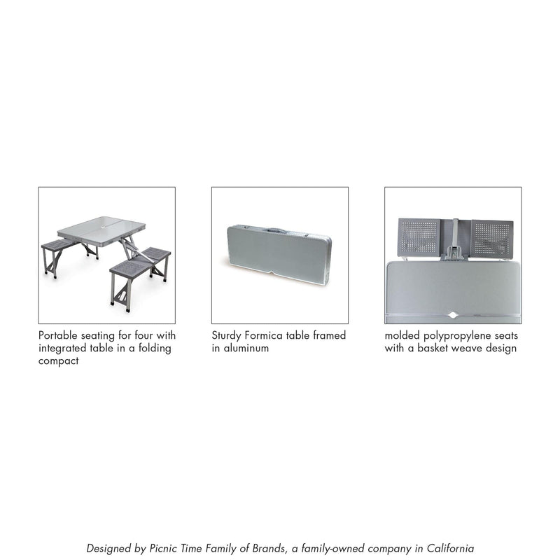 Load image into Gallery viewer, Aluminum Portable Picnic Table with Seats by Picnic Time Family of Brands