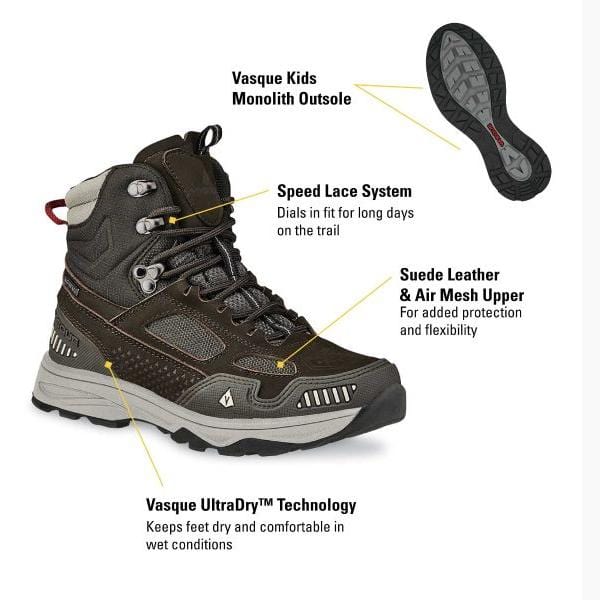 Load image into Gallery viewer, Vasque Breeze AT UltraDry Waterproof Hiking Boot - Kids