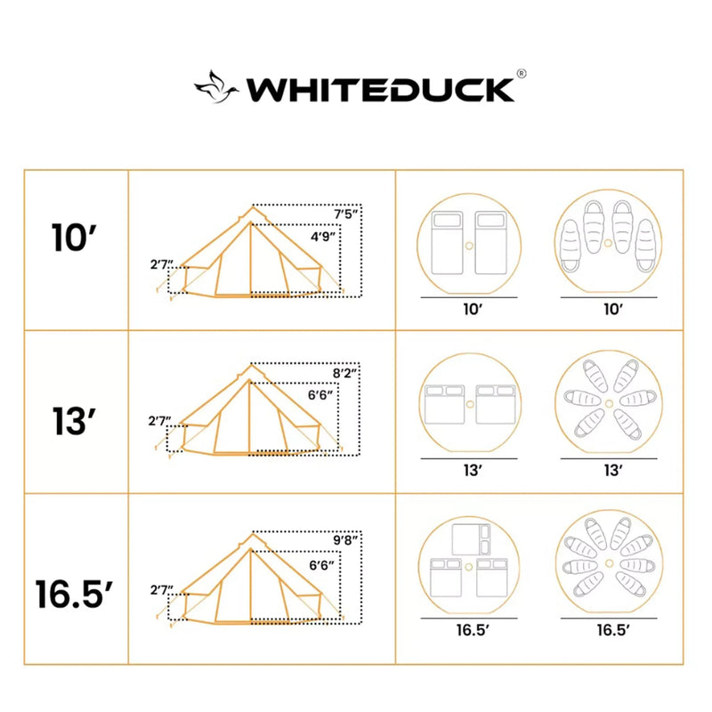 Load image into Gallery viewer, White Duck 10' Regatta Bell Tent