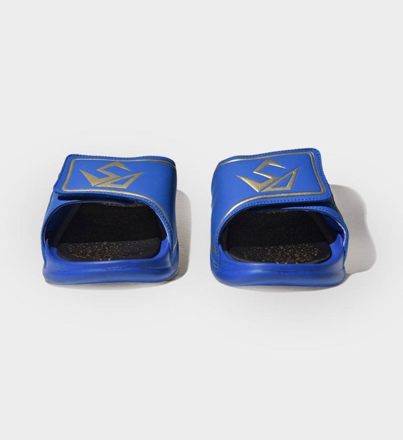 Load image into Gallery viewer, Womens Luxe Sports Recovery Slides Midnight By Tronus Footwear