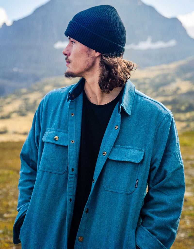 Load image into Gallery viewer, SNAP FRONT FLANNEL JACKET - GULF COAST by Bajallama