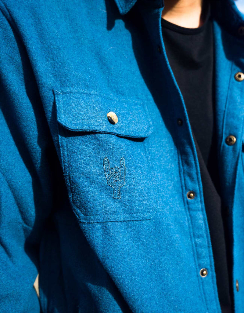 Load image into Gallery viewer, SNAP FRONT FLANNEL JACKET - GULF COAST by Bajallama