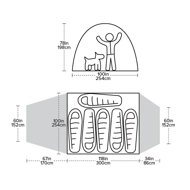 Load image into Gallery viewer, Dimensions of a product with measurements in inches and centimeters