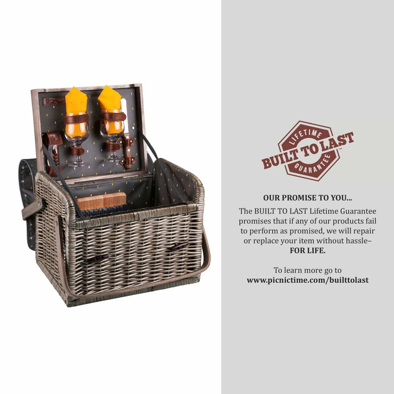 Load image into Gallery viewer, Kabrio Wine & Cheese Picnic Basket by Picnic Time Family of Brands