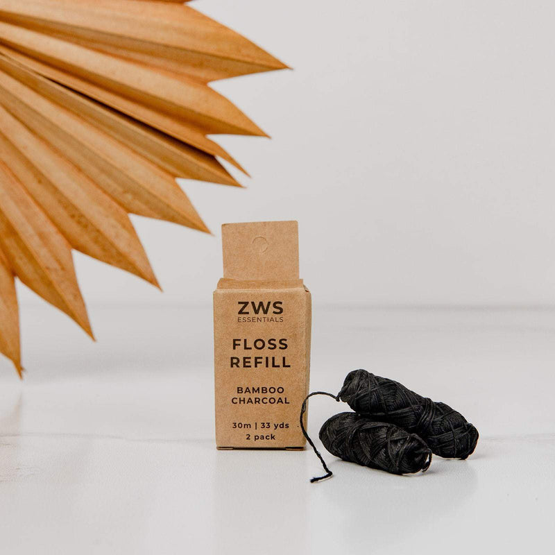 Load image into Gallery viewer, Bamboo Charcoal Floss by Zero Waste