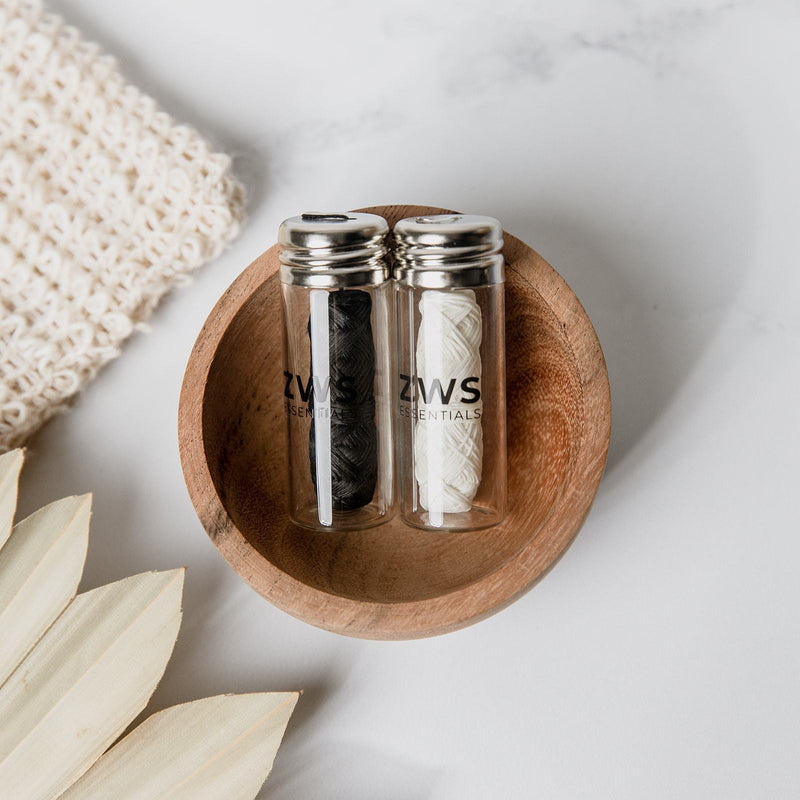 Load image into Gallery viewer, Bamboo Charcoal Floss by Zero Waste