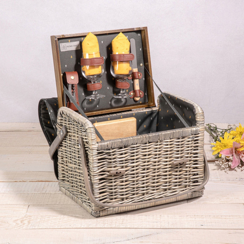 Load image into Gallery viewer, Kabrio Wine & Cheese Picnic Basket by Picnic Time Family of Brands