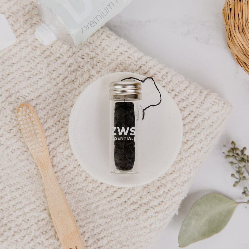 Load image into Gallery viewer, Bamboo Charcoal Floss by Zero Waste