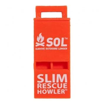 SOL Slim Rescue Howler  Whistle 2 Pack