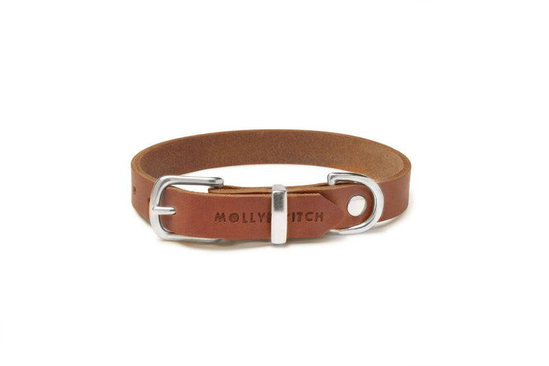 Load image into Gallery viewer, Butter Leather Dog Collar - Sahara Cognac by Molly And Stitch US