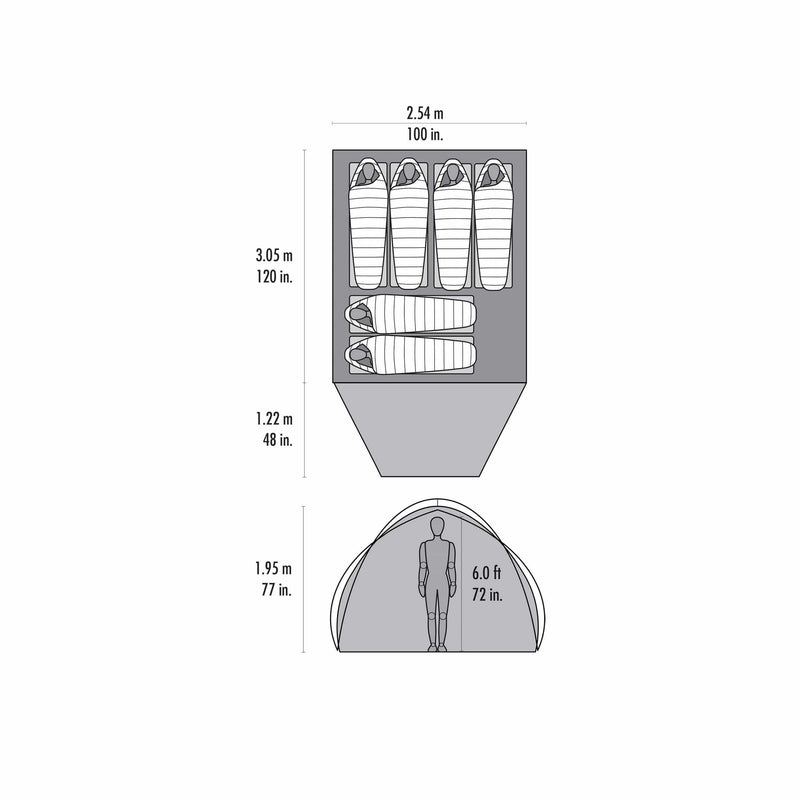 Load image into Gallery viewer, MSR Habitude 6 Family &amp; Group Camping Tent
