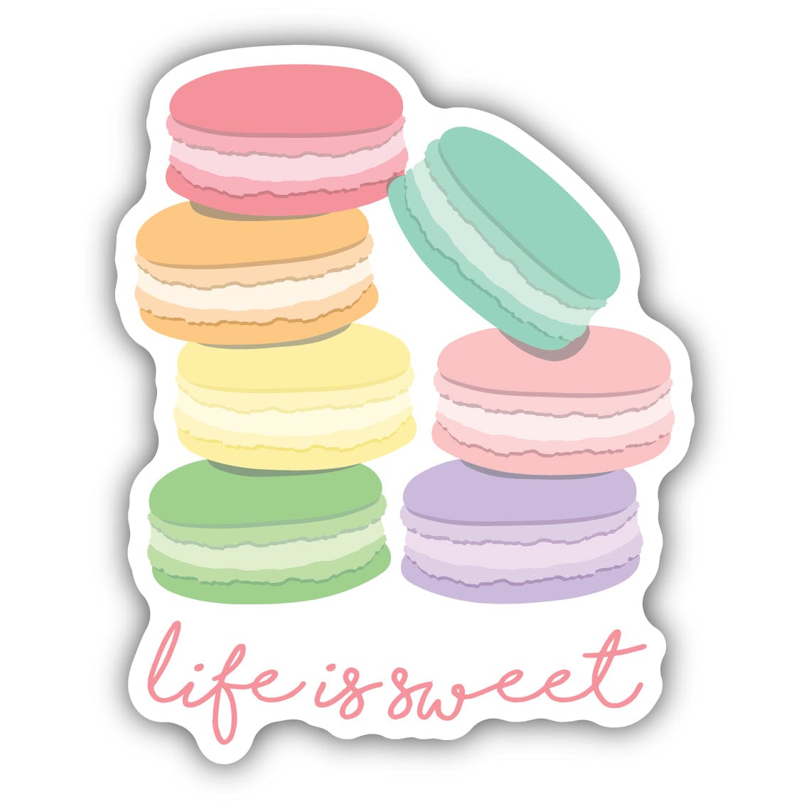 Rainbow Macrons Sticker Campmor