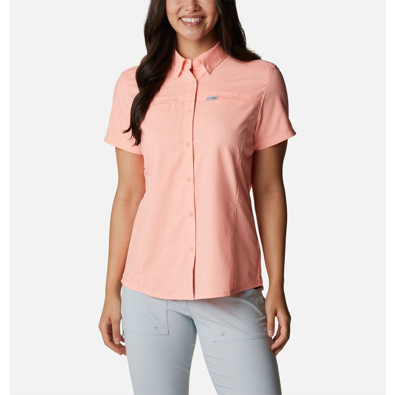 Load image into Gallery viewer, Columbia Women's PFG Cool Release Woven Short Sleeve Shirt