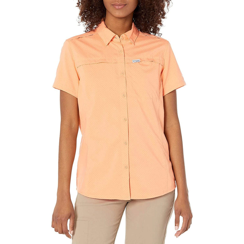 Load image into Gallery viewer, Columbia Women's PFG Cool Release Woven Short Sleeve Shirt