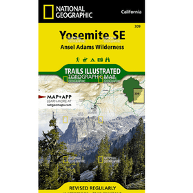National Geographic Trails Illustrated Yosemite SE: Ansel Adams Wilderness Map