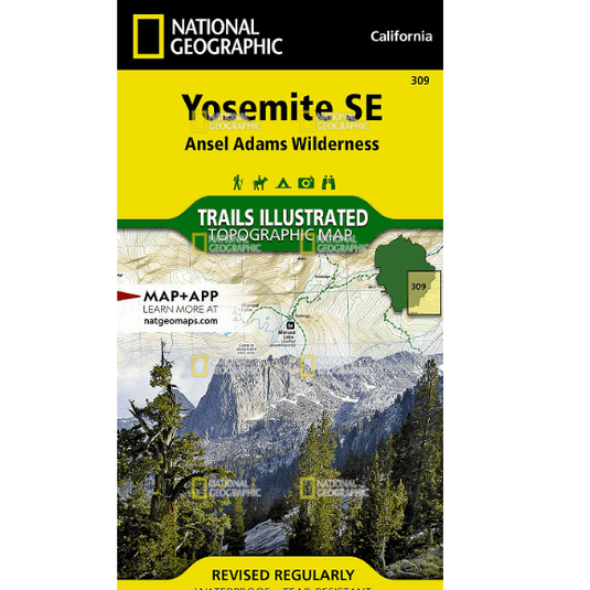 National Geographic Trails Illustrated Yosemite SE: Ansel Adams Wilderness Map