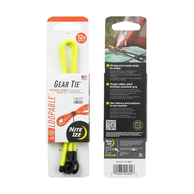 Load image into Gallery viewer, Nite Ize Gear Tie Loopable Twist Tie 18 in.