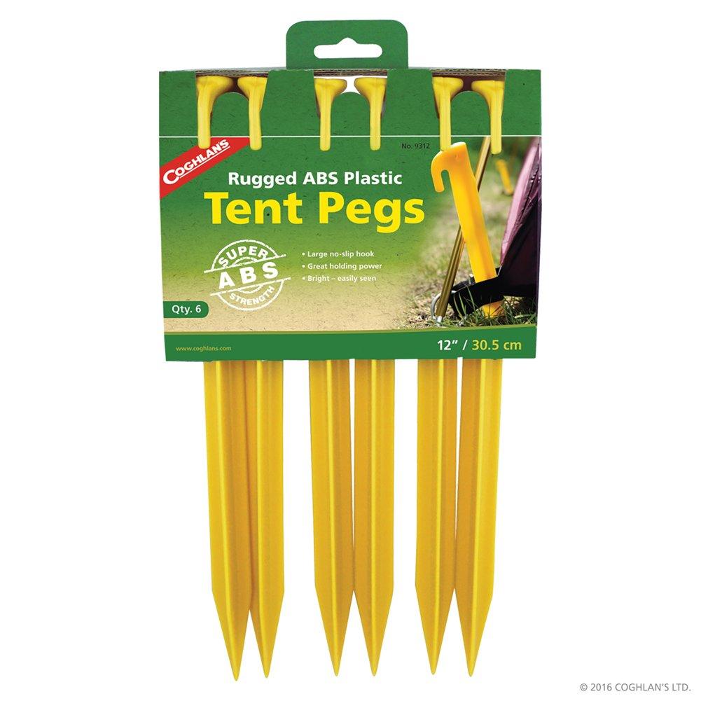 plastic tent pegs Coghlans Tent Pegs 12 inch