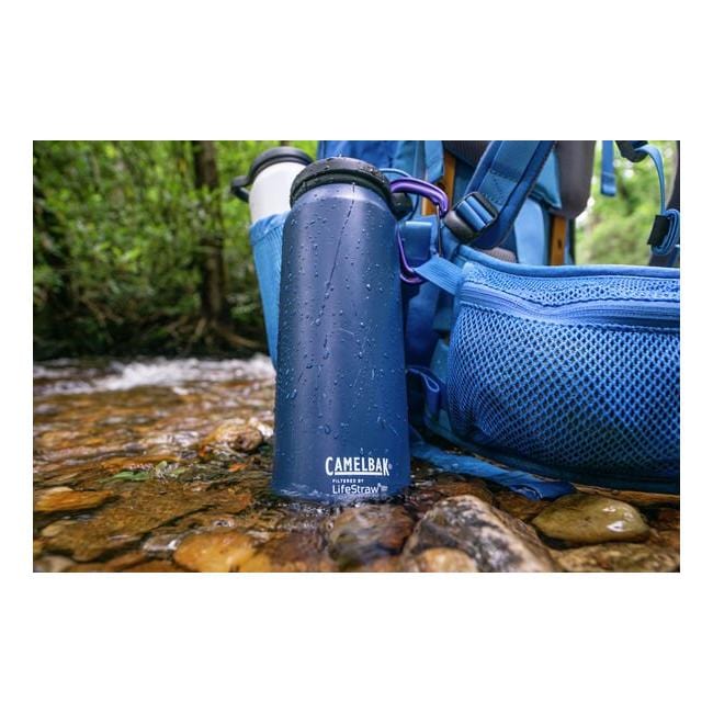 Load image into Gallery viewer, CamelBak eddy+ 32oz Stainless Steel Vacuum Insulated Filtered Bottle by LifeStraw Bottle