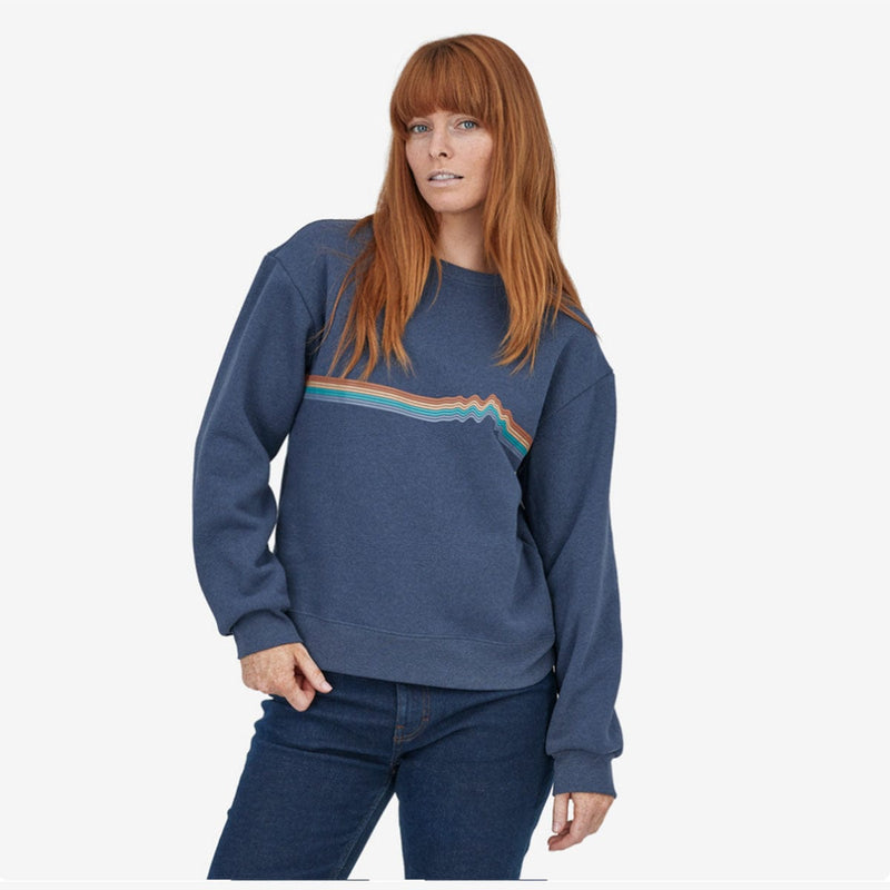 Load image into Gallery viewer, Patagonia Women's Ridge Rise Stripe Uprisal Crew Sweatshirt