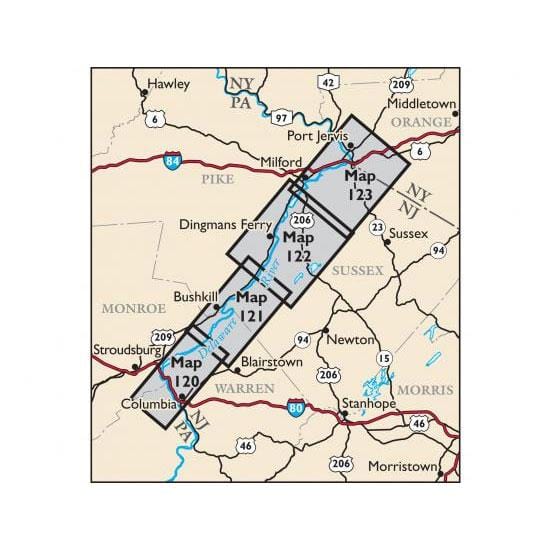 Load image into Gallery viewer, NYNJ Trail Conference Map - Delaware Water Gap & Kittatinny Trails Map