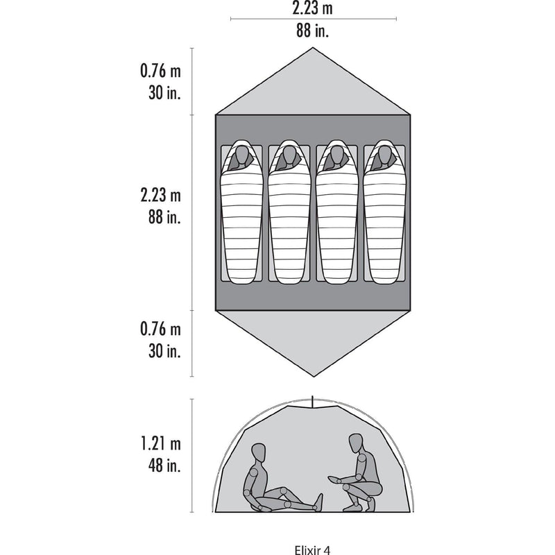 Load image into Gallery viewer, MSR Elixir 4 Backpacking Tent
