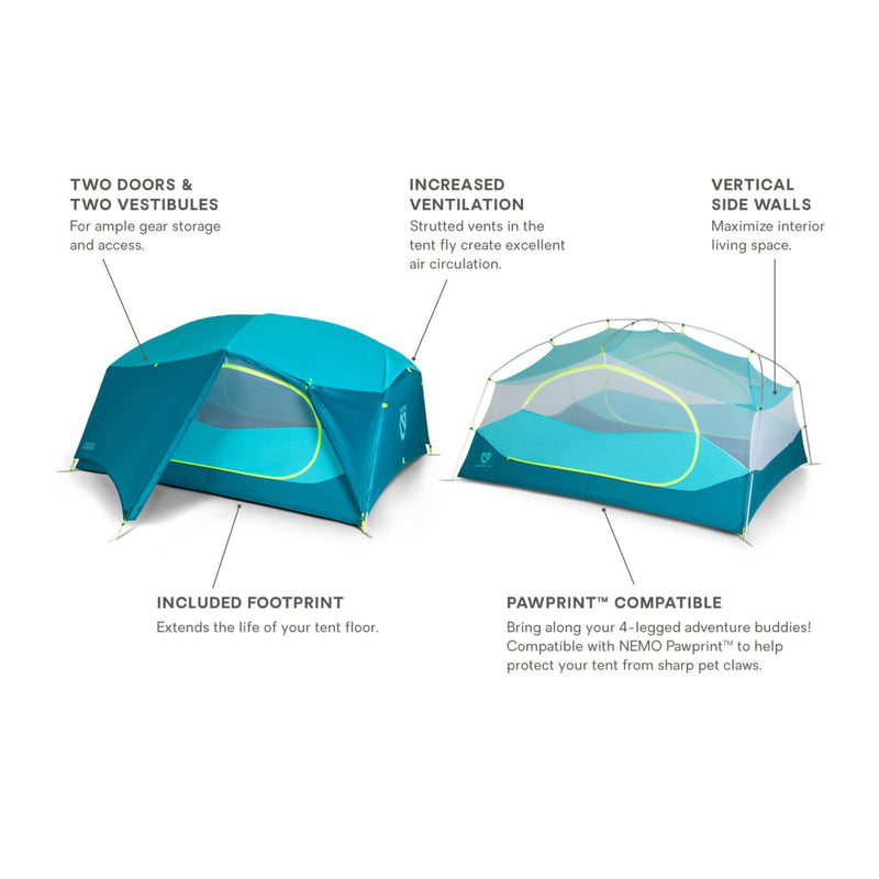 Load image into Gallery viewer, Nemo Aurora 3 Person Tent & Footprint
