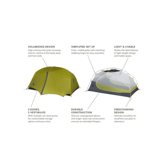 Nemo Equipment Dragonfly Ultralight Backpacking 3 Person Tent