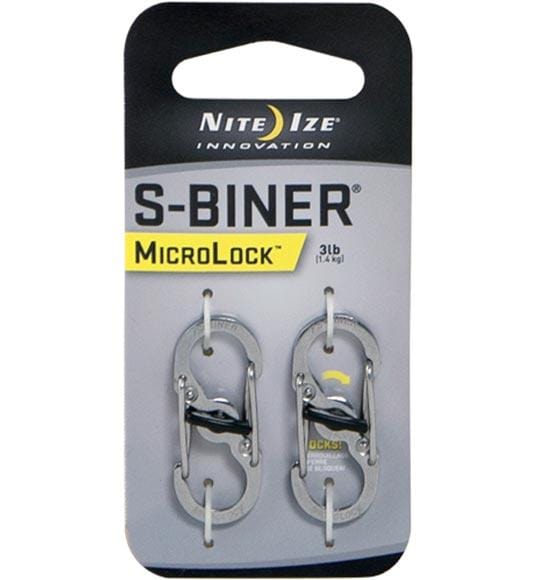 Load image into Gallery viewer, Nite Ize S-Biner Steel MicroLock 2 Pack
