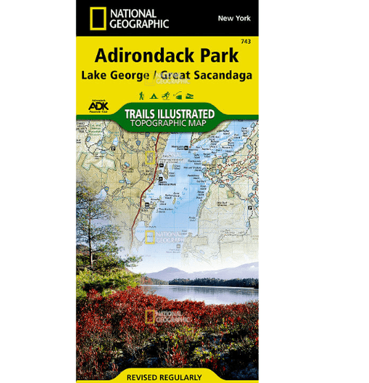 National Geographic Trails Illustrated Lake George, Great Sacandaga: Adirondack Park