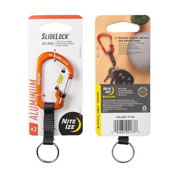 Load image into Gallery viewer, Nite Ize SlideLock Key Ring Aluminum
