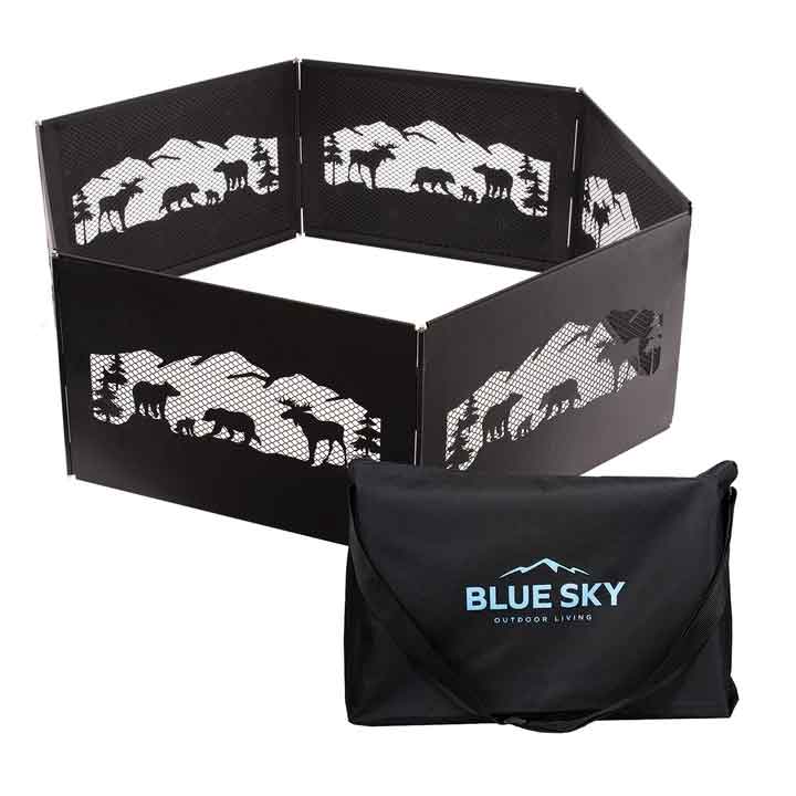 Load image into Gallery viewer, Blue Sky The Zion Portable Folding Fire Ring Northern Woods
