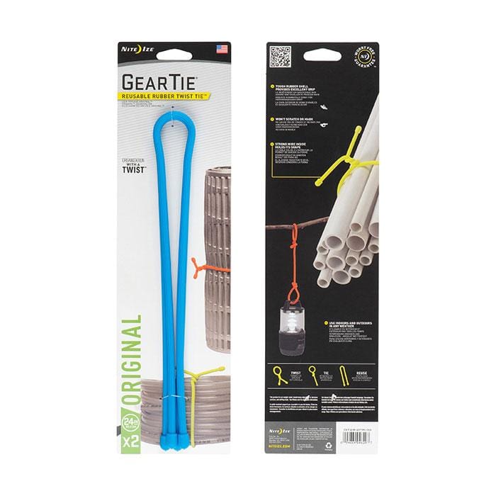 Load image into Gallery viewer, Nite Ize Gear Tie Reusable Rubber Twist Tie 24 in. - 2 Pack