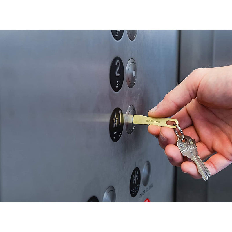 Load image into Gallery viewer, Keysmart CleanKey Mini Keychain Copper Hand Tool