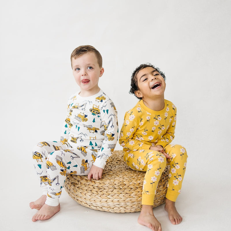 Load image into Gallery viewer, Yellow Floral Pajamas by London Littles