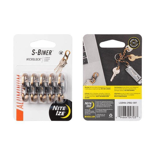 Nite Ize S-Biner MicroLock Aluminum - 5 Pack