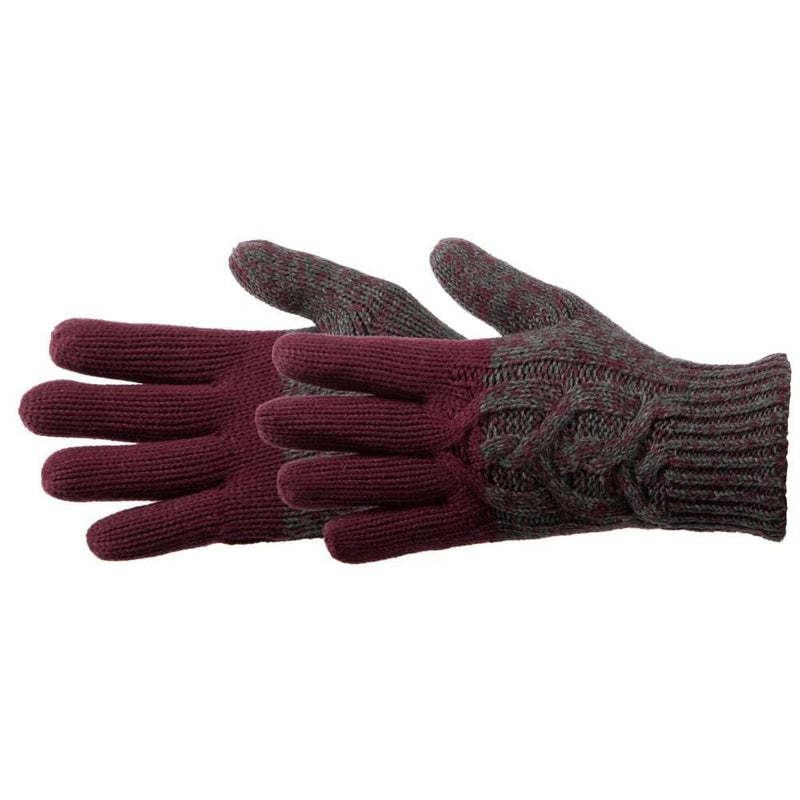 Load image into Gallery viewer, Manzella Color Blocked Cable Knit Womens Gloves