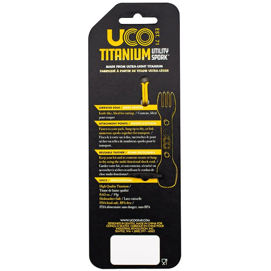 UCO Titanium Utility Spork with Tether