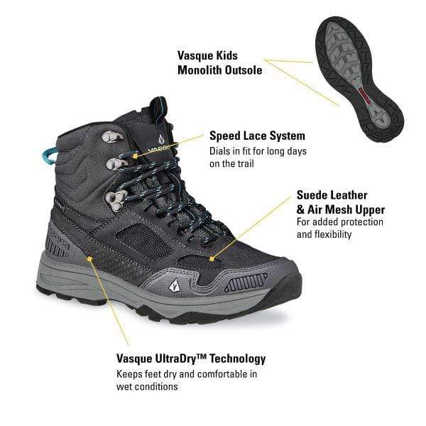 Load image into Gallery viewer, Vasque Breeze AT UltraDry Waterproof Hiking Boot - Kids
