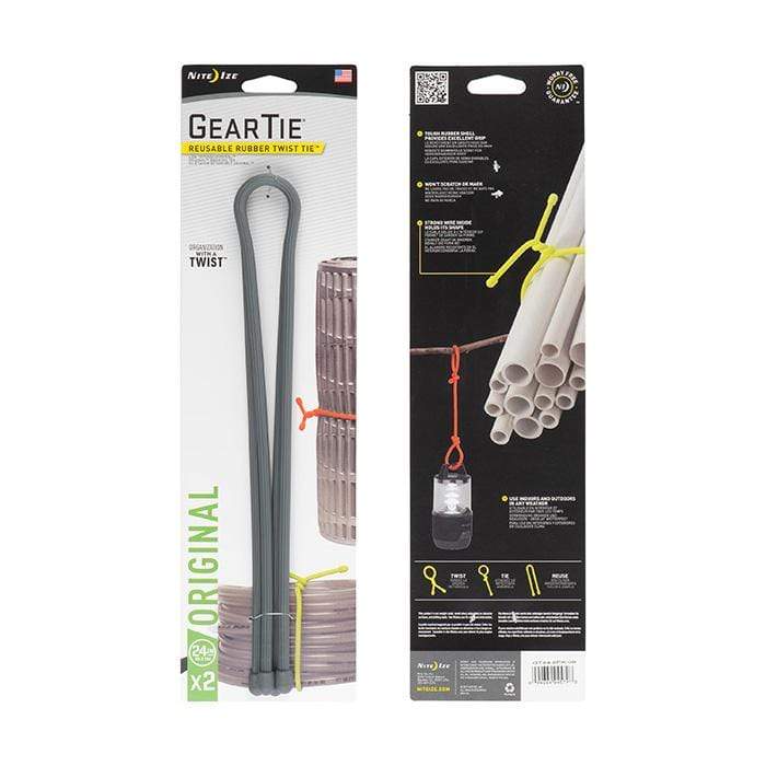Load image into Gallery viewer, Nite Ize Gear Tie Reusable Rubber Twist Tie 24 in. - 2 Pack