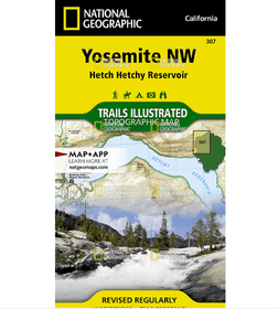 National Geographic Trails Illustrated Yosemite NW: Hetch Hetchy Reservoir Map