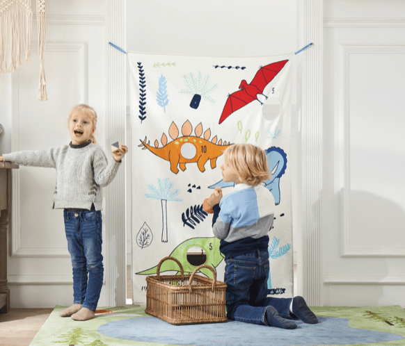 Load image into Gallery viewer, Dino Doorway Beanbag Toss by Wonder and Wise