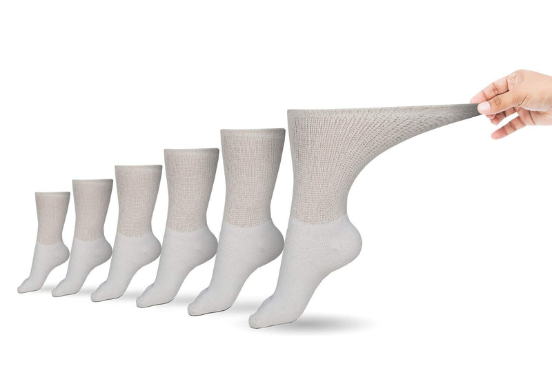 Load image into Gallery viewer, Women's Cotton Diabetic Crew Socks (6 Pair) By Diabetic Sock Club