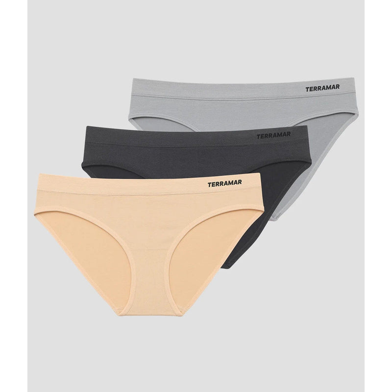 Load image into Gallery viewer, Terramar Seamless Bikini 3 Pack