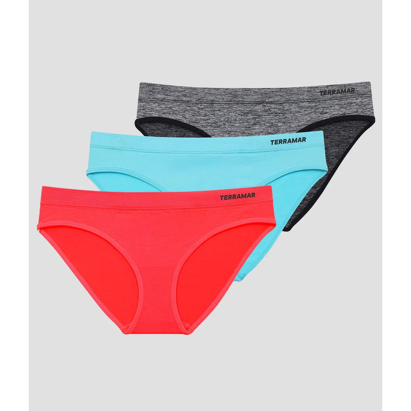 Load image into Gallery viewer, Terramar Seamless Bikini 3 Pack