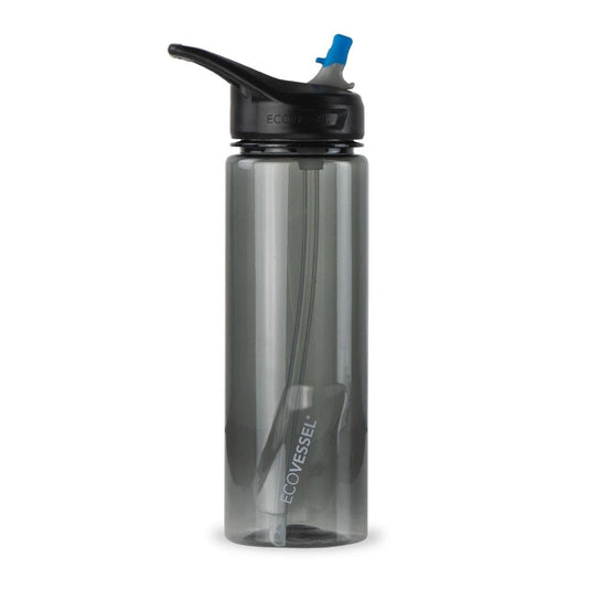 THE WAVE - BPA Free Plastic Sports Water Bottle With Straw - 24 oz by EcoVessel