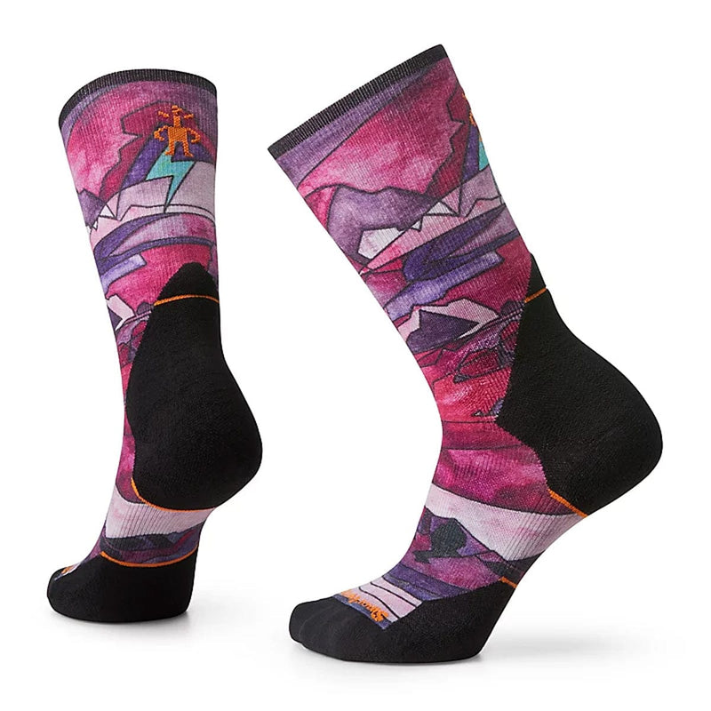 Load image into Gallery viewer, Smartwool Women's Athlete Edition Run Print Crew Socks