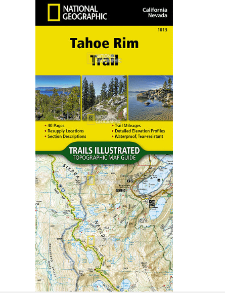 National Geographic Trails Illustrated Tahoe Rim Trail Map