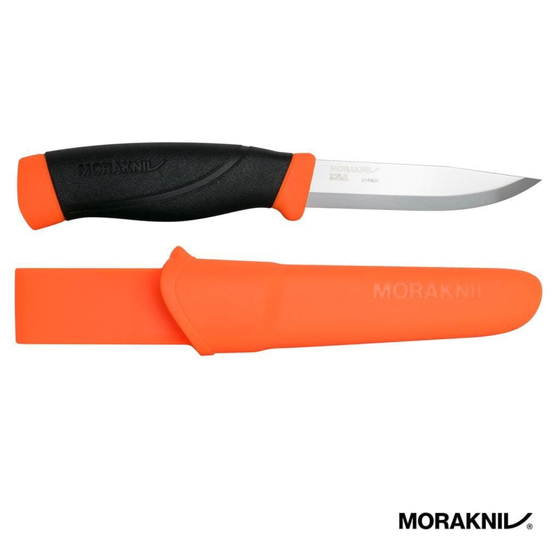 Load image into Gallery viewer, Morakniv Companion Heavy Duty Orange Knife Carbon Steel

